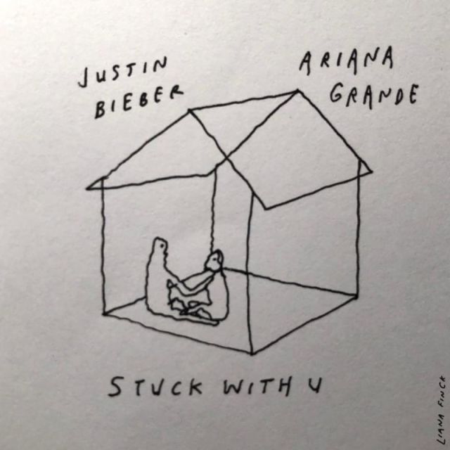 متن آهنگ Stuck With U از Ariana Grande کاور آهنگ Stuck With U از Ariana Grande