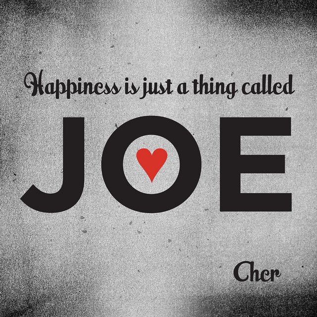 کاور آهنگ Happiness Is Just a Thing Called Joe از Cher