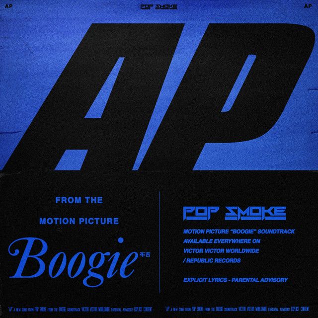 کاور آهنگ AP - Music from the film Boogie از Pop Smoke