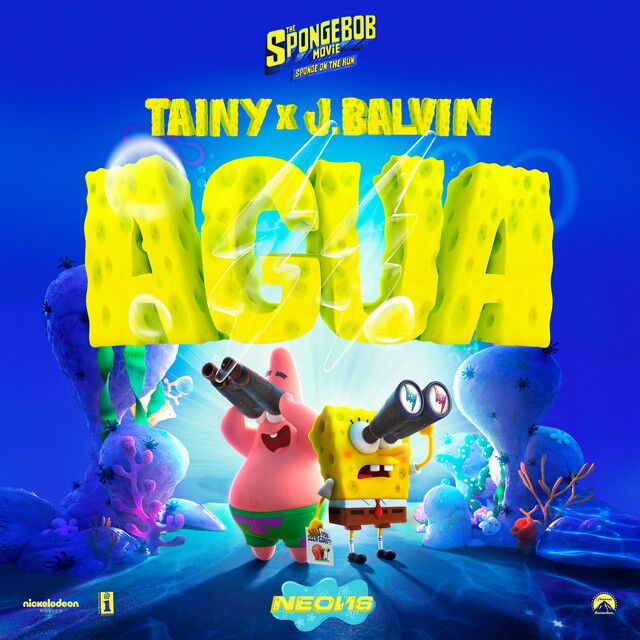 متن آهنگ Agua (with J Balvin) - Music From "Sponge On The Ru